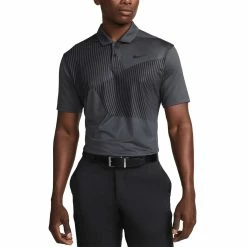 Nike Dri-FIT Vapor FA Print Polo -Shoes Popular Store 2022 nike dri fit vapor print polo dark smoke grey front itempicture