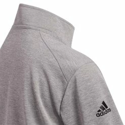 Adidas 2022 Boys Heather Quarter Zip Pullover -Shoes Popular Store adidas 2022 boys heather quarter zip pullover grey three detail itempicture