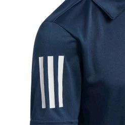 Adidas 2022 Boys Performance 3-Stripe Polo -Shoes Popular Store adidas 2022 boys performance polo crew navy detail itempicture