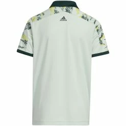 Adidas 2022 Boys Print Colorblock Polo -Shoes Popular Store adidas 2022 boys print colorblock polo linen green back itempicture