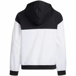 Front Page -Shoes Popular Store adidas 2022 girls anorak jacket black white back itempicture