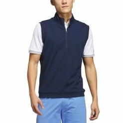 Adidas Elevated Quarter Zip Vest -Shoes Popular Store adidas 2023 elevated quarter zip vest collegiate navy itempicture