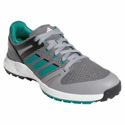 Adidas EQT Spikeless Golf Shoes Grey Four/Sub Green -Shoes Popular Store adidas eqt spikeless golf shoes grey four sub green toe angle itempicture