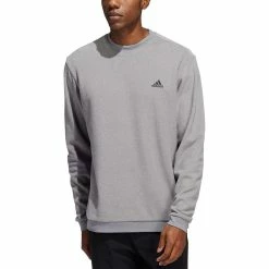 Adidas Core Crewneck Sweatshirt -Shoes Popular Store adidas fw22 core crewneck sweatshirt grey three front itempicture