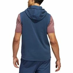 Adidas Hoodie Vest -Shoes Popular Store adidas fw22 hoodie vest crew navy back itempicture
