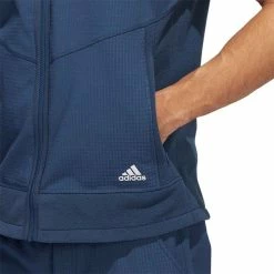 Adidas Hoodie Vest -Shoes Popular Store adidas fw22 hoodie vest crew navy detail itempicture
