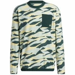 Adidas Texture Print Crewneck 13 Adidas Texture Print Crewneck -Shoes Popular Store adidas fw22 texture print crewneck linen green hero itempicture