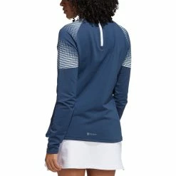 Adidas FW22 Women's COLD.RDY Long Sleeve Mock -Shoes Popular Store adidas fw22 womens cold rdy long sleeve mock crew navy back itempicture
