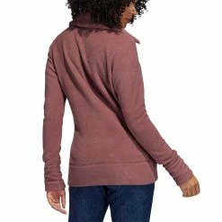 Adidas Women's Polar Fleece Jacket -Shoes Popular Store adidas fw22 womens polar fleece jacket quiet crimson back itempicture