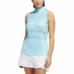Adidas Women's Ultimate365 Herringbone Stripe Sleeveless Polo 7 Adidas Women's Ultimate365 Herringbone Stripe Sleeveless Polo -Shoes Popular Store adidas fw22 womens ultimate365 herringbone stripe polo pulse blue front itempicture