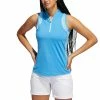 Adidas Women's Ultimate365 Printed Sleeveless Polo