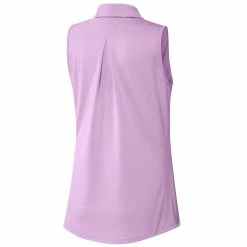 Adidas Women's Ultimate365 Solid Sleeveless Polo -Shoes Popular Store adidas fw22 womens ultimate365 solid sleeveless polo bliss lilac back itempicture