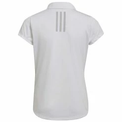 Adidas Girls Performance Primegreen Polo -Shoes Popular Store adidas girls performance primegreen polo white back itempicture