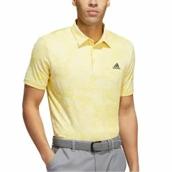 Adidas Jacquard Polo -Shoes Popular Store adidas jacquard polo almost yellow front irempicture