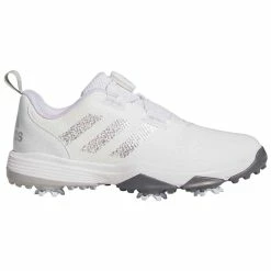 Adidas Juniors Codechaos 22 BOA Golf Shoes White/Silver/Grey Two