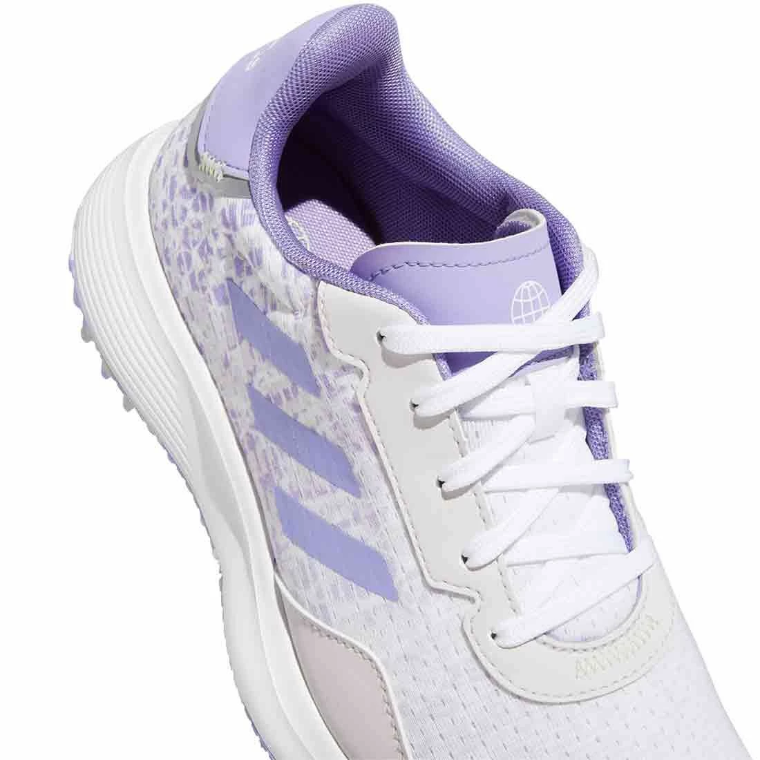 Adidas Juniors S2G Spikeless Golf Shoes White/Almost Lime/Light Purple 6 Adidas Juniors S2G Spikeless Golf Shoes White/Almost Lime/Light Purple - Image 6