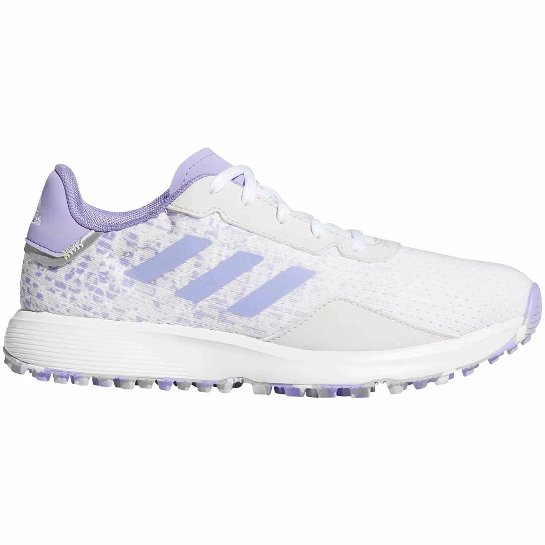 Adidas Juniors S2G Spikeless Golf Shoes White/Almost Lime/Light Purple 1 Adidas Juniors S2G Spikeless Golf Shoes White/Almost Lime/Light Purple