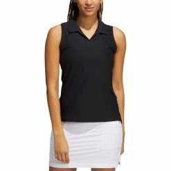 Adidas S21 Women's Go-To Sleeveless Polo 8 Adidas S21 Women's Go-To Sleeveless Polo -Shoes Popular Store adidas s21 womens go to sleeveless polo black model itempicture