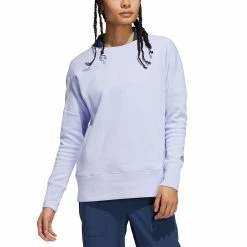 Adidas S21 Women's Go-To Sweatshirt -Shoes Popular Store adidas s21 womens go to sweatshirt violet tone model itempicture