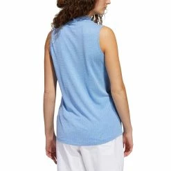 Adidas Women's Essential Sleeveless Polo -Shoes Popular Store adidas ss22 womens essential sleeveless polo blue rush back itempicture