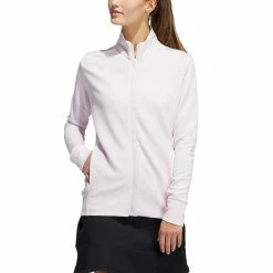 Adidas Women's Textured Full Zip Jacket -Shoes Popular Store adidas ss22 womens textured full zip jacket almost pink itempicture