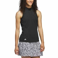 Adidas Women's Racerback Polo -Shoes Popular Store adidas ss23 womens racerback polo black side itempicture