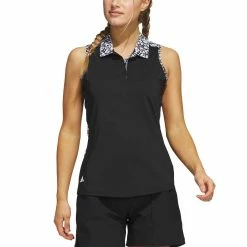 Adidas Women's Ultimate365 Printed Sleeveless Polo 8 Adidas Women's Ultimate365 Printed Sleeveless Polo -Shoes Popular Store adidas ss23 womens ultimate365 printed sleeveless polo black itempicture