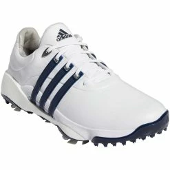 Adidas Tour360 Infinity Golf Shoes White/Silver/Team Navy -Shoes Popular Store adidas tour360 infinity golf shoes white silver team navy gv7247 front itempicture