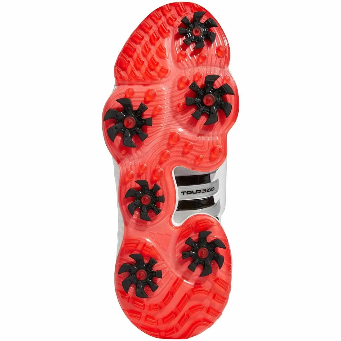 Adidas Tour360 Infinity BOA Golf Shoes White/White/Vivid Red 2 Adidas Tour360 Infinity BOA Golf Shoes White/White/Vivid Red - Image 2