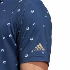 Adidas 2022 Ultimate365 Allover Print Polo -Shoes Popular Store adidas ultimate365 allover print polo crew navy detail itempicture