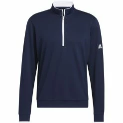 Adidas UPF Quarter Zip Pullover -Shoes Popular Store adidas upf quarter zip pullover collegiate navy front itempicture