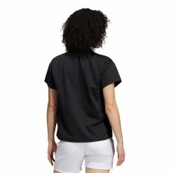 Adidas FW21 Women's 3-Stripe Polo -Shoes Popular Store adidas womens fw21 3 stripe polo black back itempicture