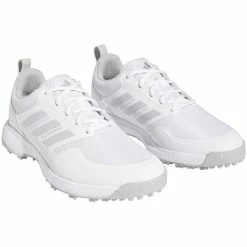 Adidas Women's Tech Response 3.0 SL Golf Shoes White/Grey Two/Silver -Shoes Popular Store adidas womens tech response 3 0 sl golf shoes white grey silver front itempicture