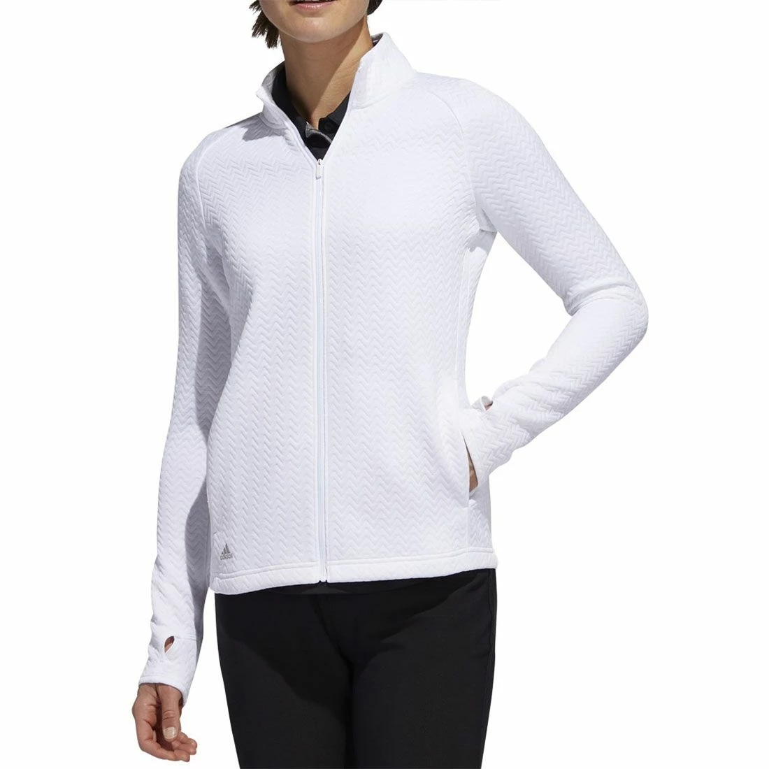 Adidas Women's Textured Layer Jacket 2 Adidas Women's Textured Layer Jacket - Image 2
