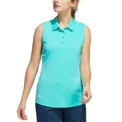 Adidas Women's Ultimate365 Solid Sleeveless Polo -Shoes Popular Store adidas womens ultimate365 solid sleeveless polo semi mint rush model itempicture