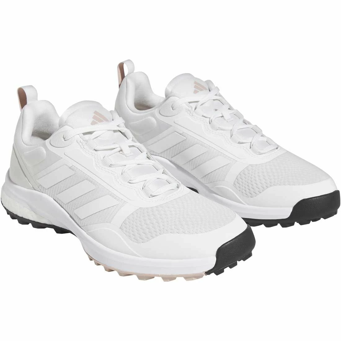 Adidas Women's Zoysia Golf Shoes White/Wonder Taupe 3 Adidas Women's Zoysia Golf Shoes White/Wonder Taupe - Image 3