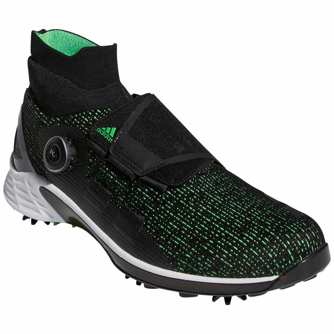Adidas ZG21 Motion BOA Golf Shoes Black/Green 4 Adidas ZG21 Motion BOA Golf Shoes Black/Green - Image 4