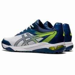 Asics GEL-Course Ace Golf Shoes White/Pure Silver -Shoes Popular Store asics gel course ace golf shoes white pure silver heel angle itempicture