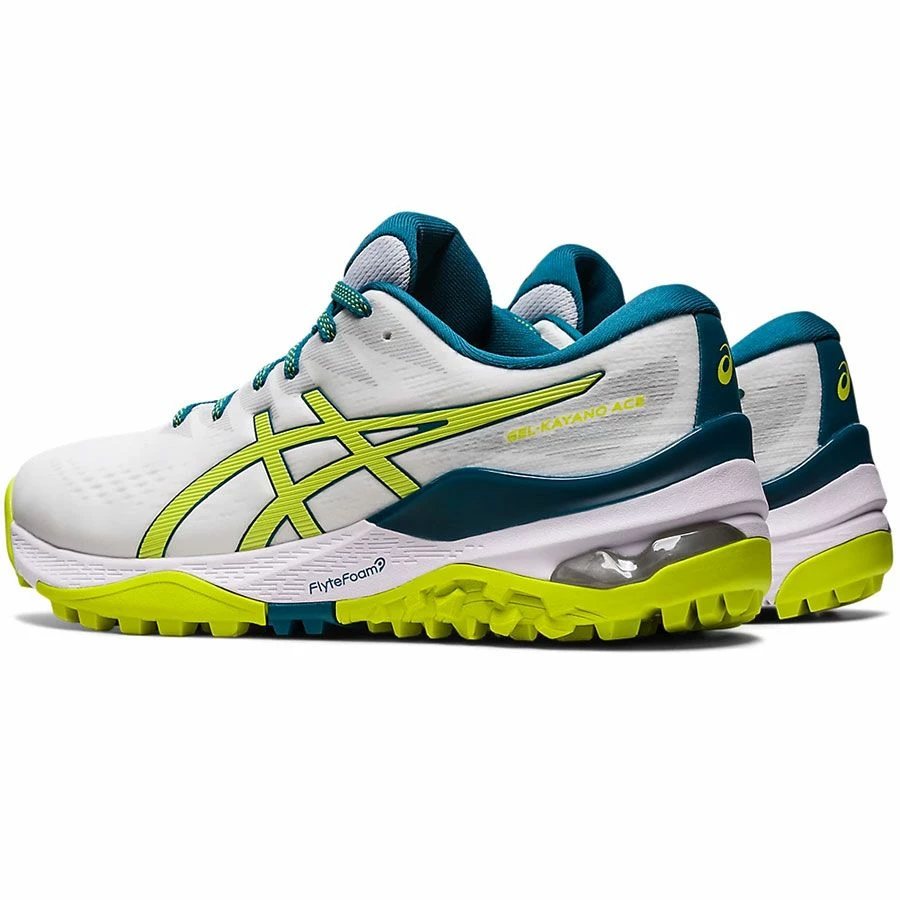 Asics Gel-Kayano Ace Golf Shoes White/Neon Lime 4 Asics Gel-Kayano Ace Golf Shoes White/Neon Lime - Image 4
