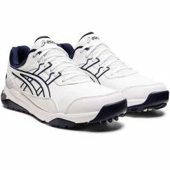 Asics Gel-Preshot Golf Shoes White/White -Shoes Popular Store asics gel preshot golf shoes white white front itempicture