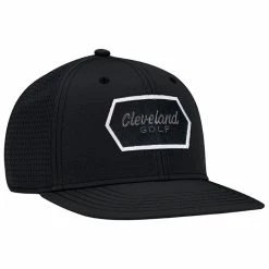 Cleveland Hexagon Hat -Shoes Popular Store cleveland hexagon hat black front itempicture