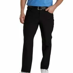FootJoy Athletic Fit 5-Pocket Pants -Shoes Popular Store footjoy athletic fit 5 pocket pants black front itempicture