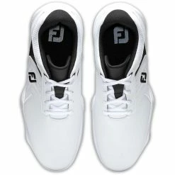 FootJoy EComfort Golf Shoes White/Black -Shoes Popular Store footjoy ecomfort golf shoes white black 57712 top itempicture