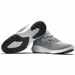 FootJoy Flex XP Golf Shoes Grey Knit -Shoes Popular Store footjoy flex xp golf shoes grey toe sole itempicture