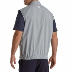 FootJoy Half Zip Windshirt Vest -Shoes Popular Store footjoy half zip windshirt vest grey back itempicture