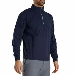 FootJoy HydroKnit Pullover -Shoes Popular Store footjoy hydroknit pullover navy front itempicture