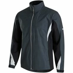 FootJoy HydroLite Rain Jacket -Shoes Popular Store footjoy hydrolite rain jacket charcoal black houndstooth hero itempicture