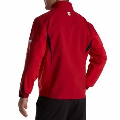 FootJoy HydroLite Rain Jacket -Shoes Popular Store footjoy hydrolite rain jacket red tonal back itempicture