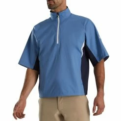 FootJoy HydroLite Short Sleeve Rain Shirt 8 FootJoy HydroLite Short Sleeve Rain Shirt -Shoes Popular Store footjoy hydrolite short sleeve rain shirt indigo navy front itempicture