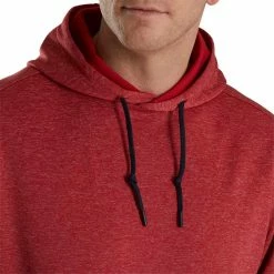 FootJoy Lightweight Hoodie -Shoes Popular Store footjoy lightweight hoodie heather crimson detail itempicture